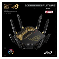 ASUS ROG Rapture GT-BE98 EDITION 20 Gaming Router, WiFi 7, Dual 10G Ports, AURA RGB, AiMesh