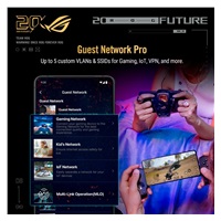 ASUS ROG Rapture GT-BE98 EDITION 20 Gaming Router, WiFi 7, Dual 10G Ports, AURA RGB, AiMesh