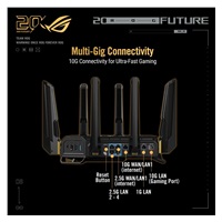 ASUS ROG Rapture GT-BE98 EDITION 20 Gaming Router, WiFi 7, Dual 10G Ports, AURA RGB, AiMesh