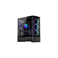 Endorfy case Aquarius 8000 Corona,Průhledná bočnice, E-ATX, 4x ARGB 120mm, černá