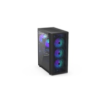 ENDORFY Case Ventum 400 ARGB, Průhledná bočnice, ATX, 4x120mm  ARGB, černá