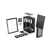 ENDORFY Case Ventum 400 ARGB, Průhledná bočnice, ATX, 4x120mm  ARGB, černá