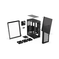 ENDORFY Case Ventum 400 Air, Průhledná bočnice, ATX, 4x120mm  ARGB, černá