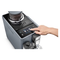 BAZAR - DeLonghi Rivelia EXAM440.55.G, automatický kávovar šedý, LatteCrema, Bean Switch, Bean Adapt, 16 nápojů - Poškoz