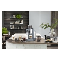 BAZAR - DeLonghi Rivelia EXAM440.55.G, automatický kávovar šedý, LatteCrema, Bean Switch, Bean Adapt, 16 nápojů - Poškoz