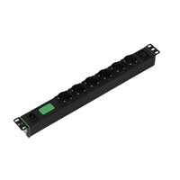 APC Easy Rack PDU Basic, 1U, 10A (2.3kW), 230V, 6x SCHUKO, 1x C13