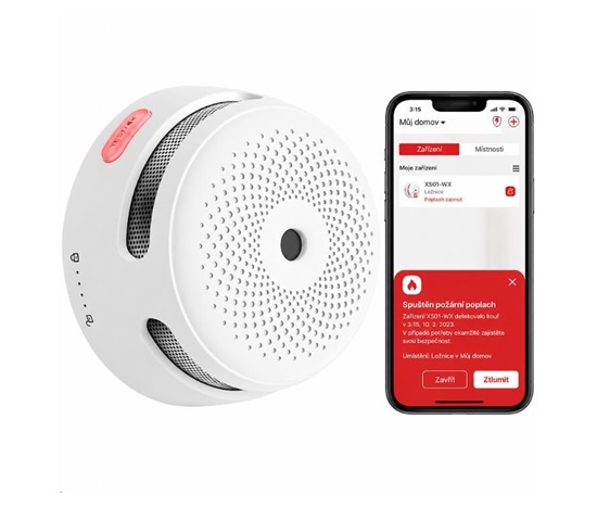 X-Sense XS01-WX Wi-fi detektor kouře s aplikací a vyměnitelnou baterií