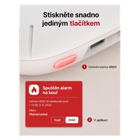 X-Sense FS121 (12+1) Sada 12 bezdrátových detektorů kouře XS01-M s centrální jednotkou SB550