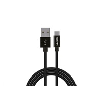 WG - Datový kabel Type-C na USB-A, 50 cm, černá