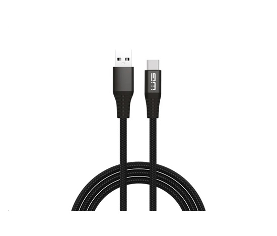 WG - Datový kabel Type-C na USB-A, 2 metry, 3 A, černá
