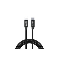 WG - Datový kabel Type-C (male) na Micro USB (male), 1 metr, černá