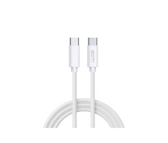 WG - Datový kabel Type-C na Type-C, 1 metr, 3 A, bílá