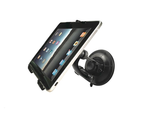 WG - Držák do auta WG4 na tablet 2v1, sklo nebo opěrka od sedadla, černá
