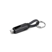 WG - Kabel + magnetická kabelová klíčenka 3v1, tmavě šedá