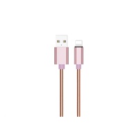WG - Datový kabel Lightning na USB-A, 1 metr, růžová