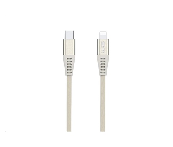 WG - Datový kabel Lightning MFi na Type-C, 1 metr, zlatá
