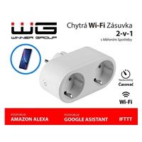WG - Chytrá zásuvka 2 sloty, bílá