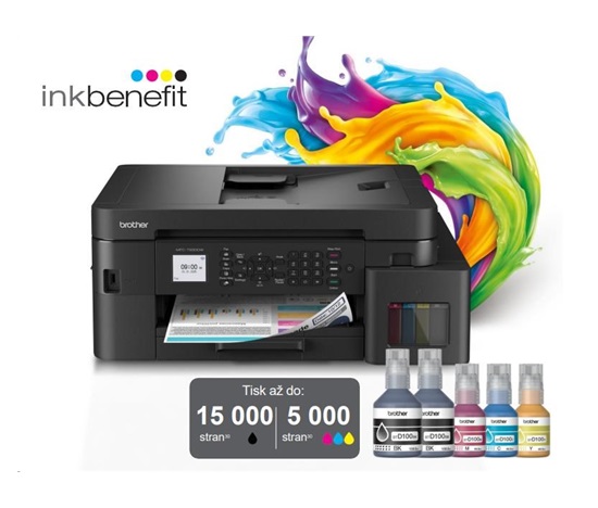 BAZAR - BROTHER multifunkce inkoustová MFC-T930DW - A4 128MB 2400x600 17ppm LCD FAX USB 2.0. WIFI  - INKTANK, INK BENEFI