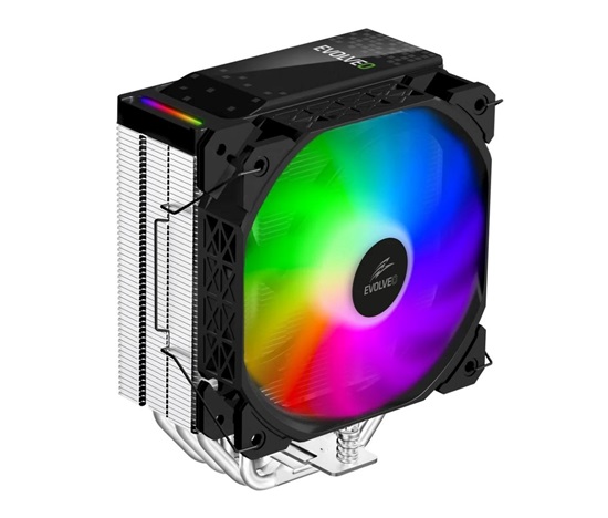 EVOLVEO QuietCool5, CPU chladič, 6x heatpipe, černý