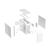 BAZAR - ASUS case PRIME AP303 TG WHITE, ATX, průhledná bočnice,1x120mm, bílá - Poškozený obal (Komplet)
