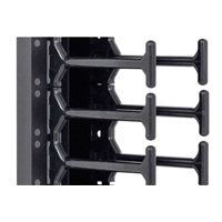 TRITON vertikální vyvazovací panel 45U, dvouřadý, pro rozvaděče šířky 800mm z řady RMA, RZA, RDA, RTA, RYA, černý