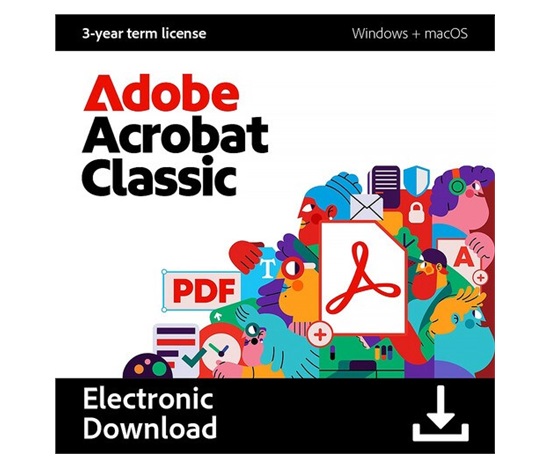 Acrobat Pro 2024 (Classic) for teams MP ML (+CZ) Government Term License (Set up as 12 month) 1 User, Level 1, 1-9