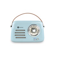 CONNECT IT Hyperbass RetroBEAT FM rádio a bezdrátový reproduktor TYRKYSOVÝ