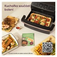 BAZAR - Cosori Dual Blaze Twin Fry Compact horkovzdušná fritéza 8,6 L, keramika, černá - Poškozený obal (Komplet)