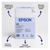EPSON A4 Everyday Paper 75gsm, 500 listů