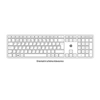 HP 725 Multi-Device Rechargeable Wireless Keyboard - anglická