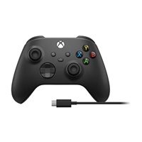 BAZAR - Xbox Wireless Controller černý + USB-C kabel - Poškozený obal (Komplet)