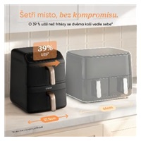 BAZAR - Cosori Turbo Tower Compact horkovzdušná fritéza 8,6 L černá - Poškozený obal (Komplet)