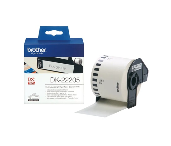 BAZAR - BROTHER DK-22205 papírová role 62mm x 30m - Poškozený obal (Komplet)