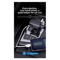 PremiumCord USB-C kabel s tlačítkem pro odpojení USB-C jednou rukou, rychlé nabíjení 6A, bavlněný oplet 2m