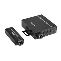 PremiumCord USB 3.2 5Gbps Super-speed 4-portový 150m Multi-mode optický extender