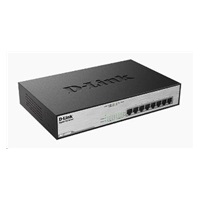 BAZAR - D-Link DGS-1008MP 8-port Gigabit PoE switch, 8x gigabit PoE RJ45, PoE budget 140W - Poškozený obal (Komplet)