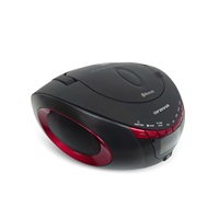 Orava RCD-813 R Přenosný CD/USB přehrávač s rádiem a Bluetooth, červeno-černý