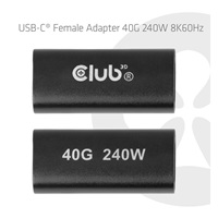 Club3D Adaptér Female USB-C 40G 240W 8K60Hz