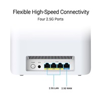 ASUS ZenWifi BT7 2-pack, WiFi7 Extendable Router, AiMesh, 1x WAN, 3x LAN