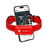 SATELLAI Collar Go L - GPS lokátor, komunikátor a monitor zdraví, červený