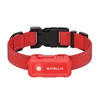 SATELLAI Collar Go M - GPS lokátor, komunikátor a monitor zdraví, červený, 3leté předplatné