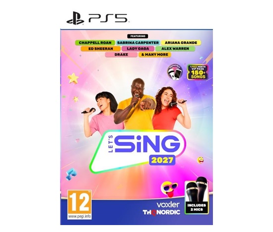 PS5 hra Let’s Sing 2027 + 2 mikrofony