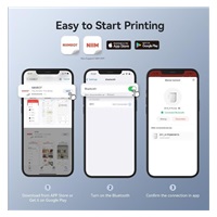 Niimbot Tiskárna štítků D11-H Smart, růžová + role štítků 155 ks