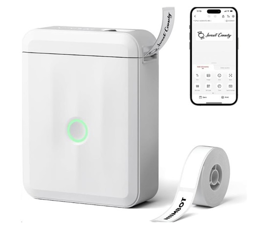 Niimbot Tiskárna štítků D110-M Smart, bílá + role štítků 155 ks