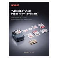 Niimbot Tiskárna štítků B1 PRO, modrá + role štítků 230 ks