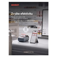 Niimbot Tiskárna štítků B1 PRO, modrá + role štítků 230 ks