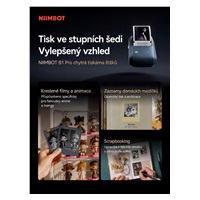 Niimbot Tiskárna štítků B1 PRO, světle modrá + role štítků 230 ks