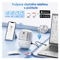 Niimbot Tiskárna štítků B2, růžová + role štítků 230 ks