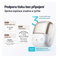 Niimbot Tiskárna štítků B2 PRO, stříbrná + role štítků 230 ks