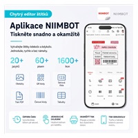 Niimbot Tiskárna štítků B2 PRO, stříbrná + role štítků 230 ks